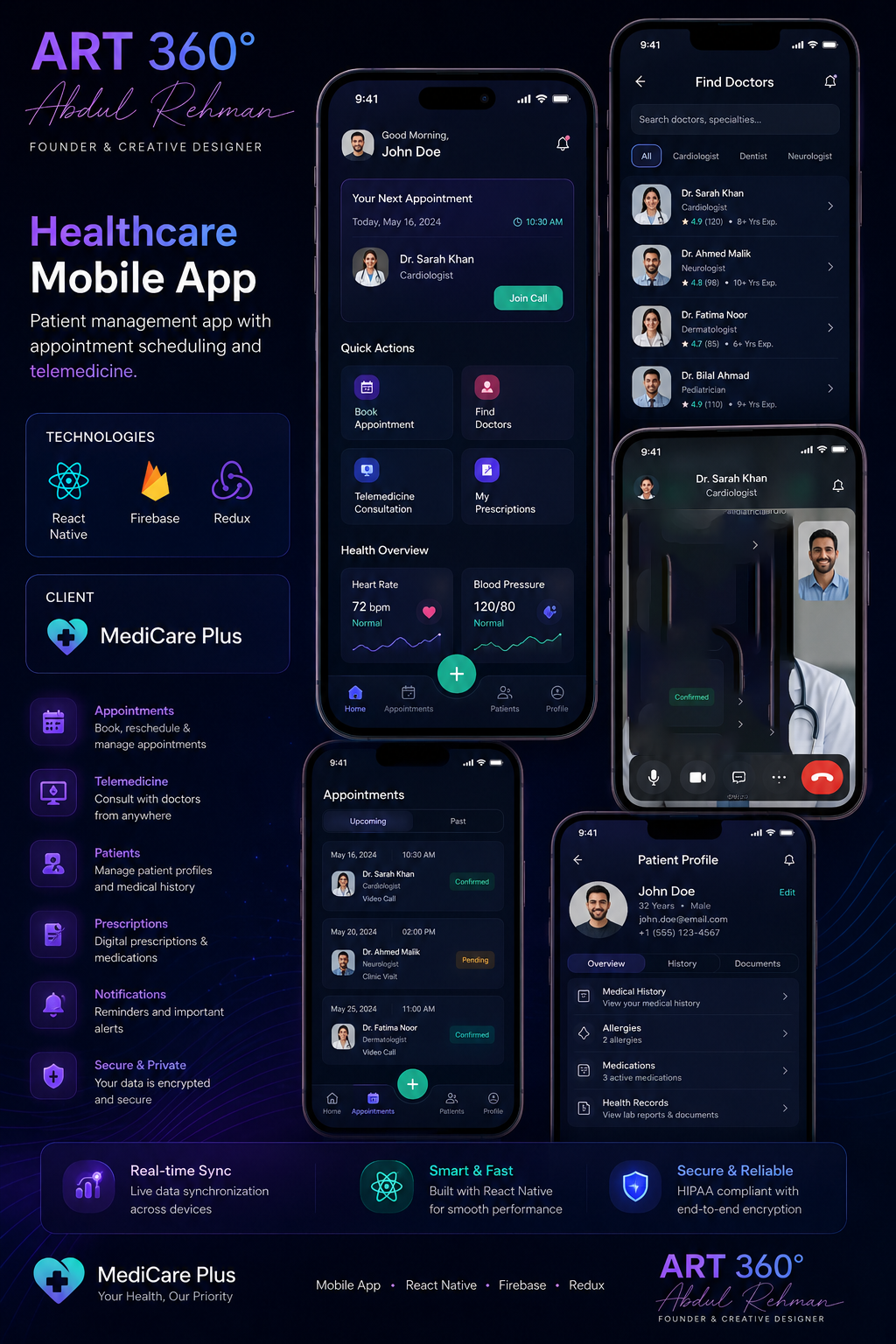 Healthcare App project preview