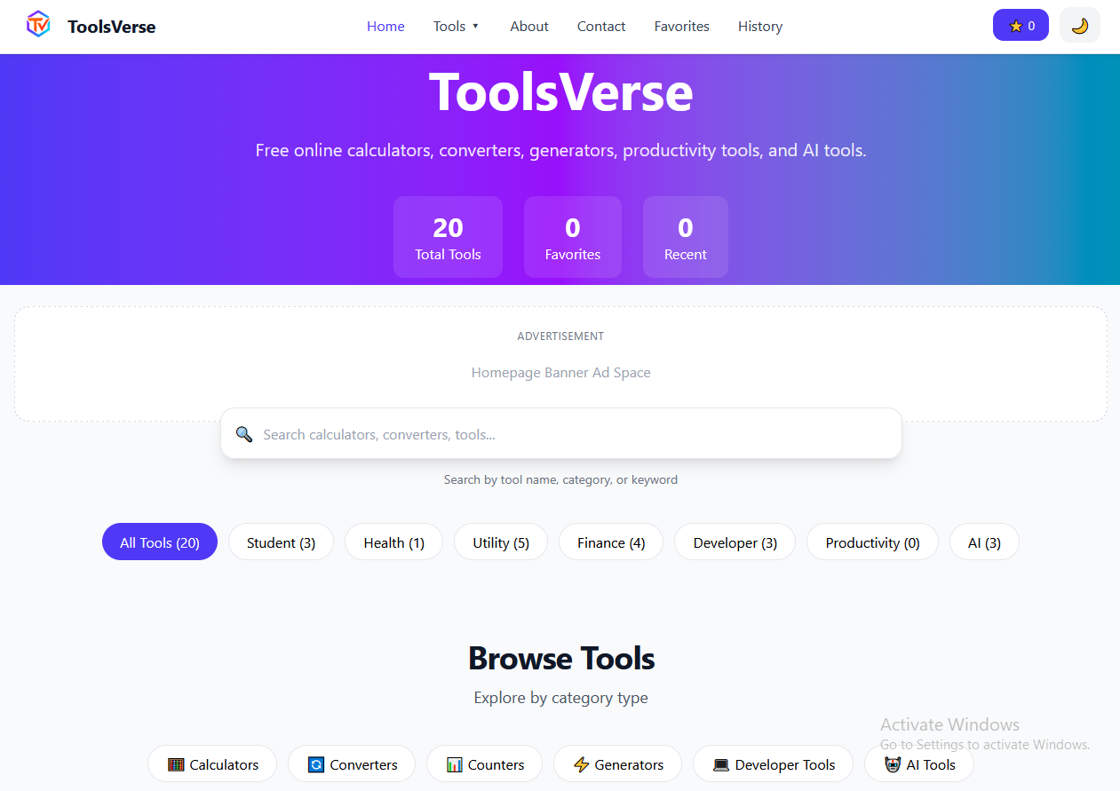ToolsVerse project
